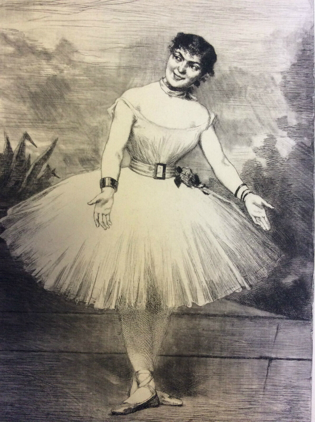 estampe_portait_mlle_sanlaville_opera_grave_par_rene_gilbert_xixeme