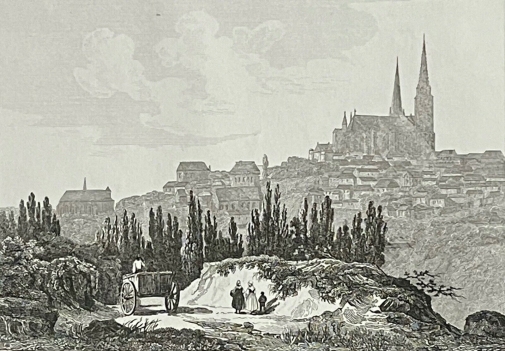 chartres_eure-et-loir_lithographie_de_1835_france_xix