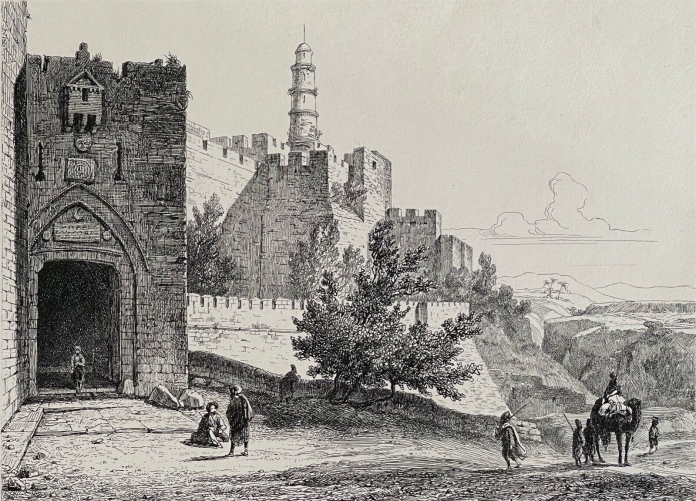 porte_dephraim__lithographie_de_leroux_forbin__israel