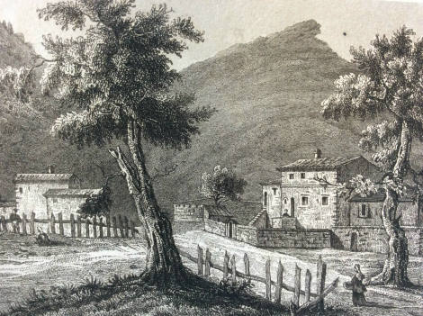 hameau_des_aires_lozere_gravure_sur_acier_xixe_france