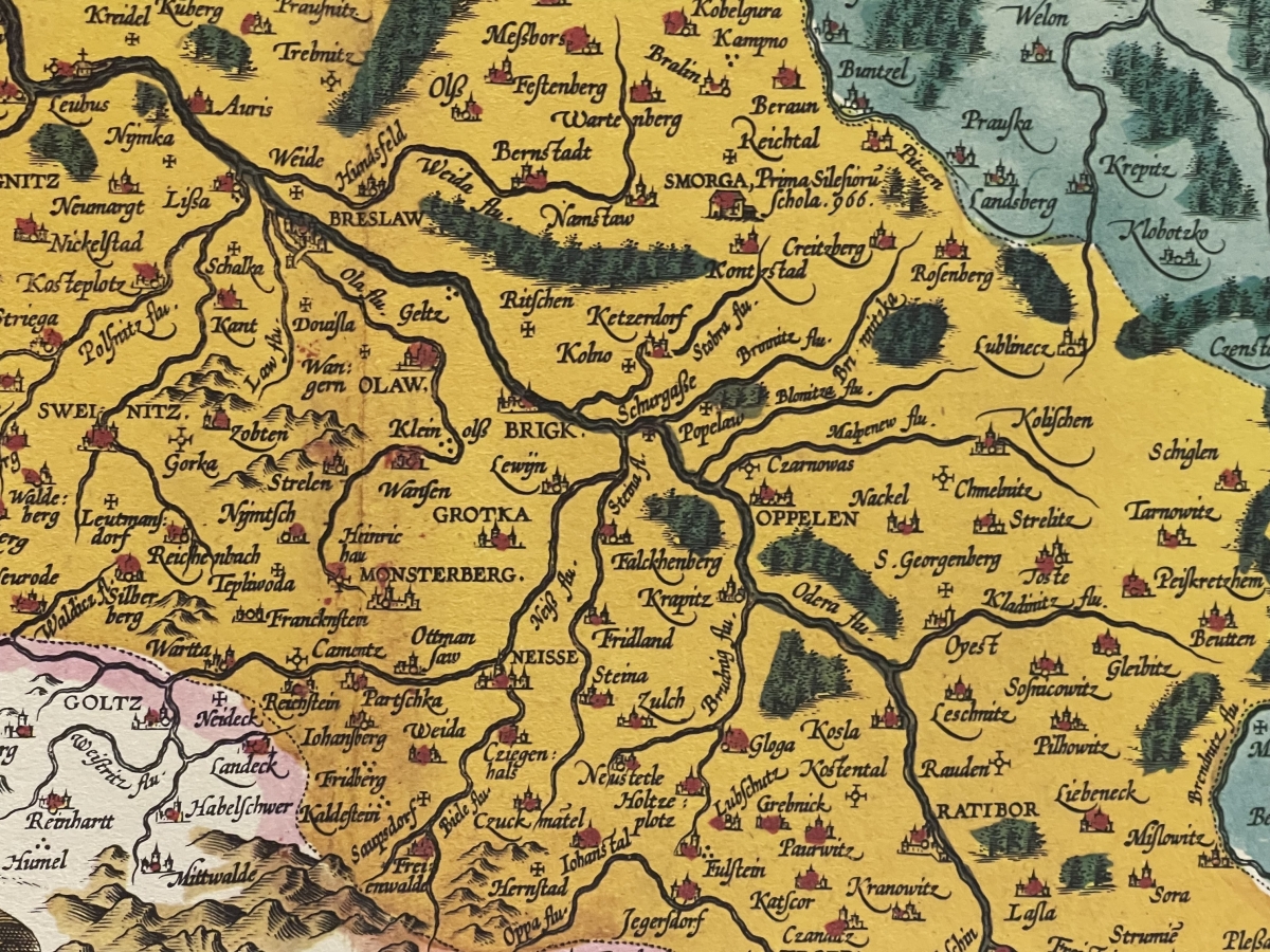 allemagne_silesie_carte_martino_helwigio_de_1595_tirage_de_1969_silesiae