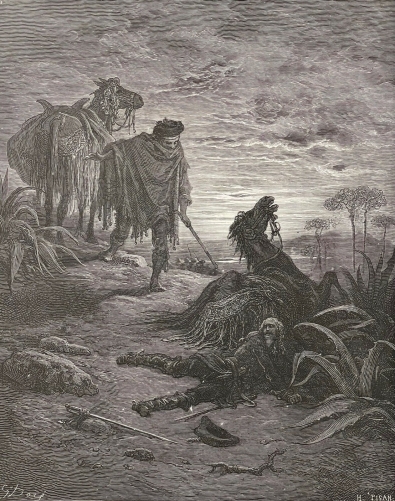 les_deux_mulets_gustave_dore_xylographie_fable_de_la_fontaine_1868