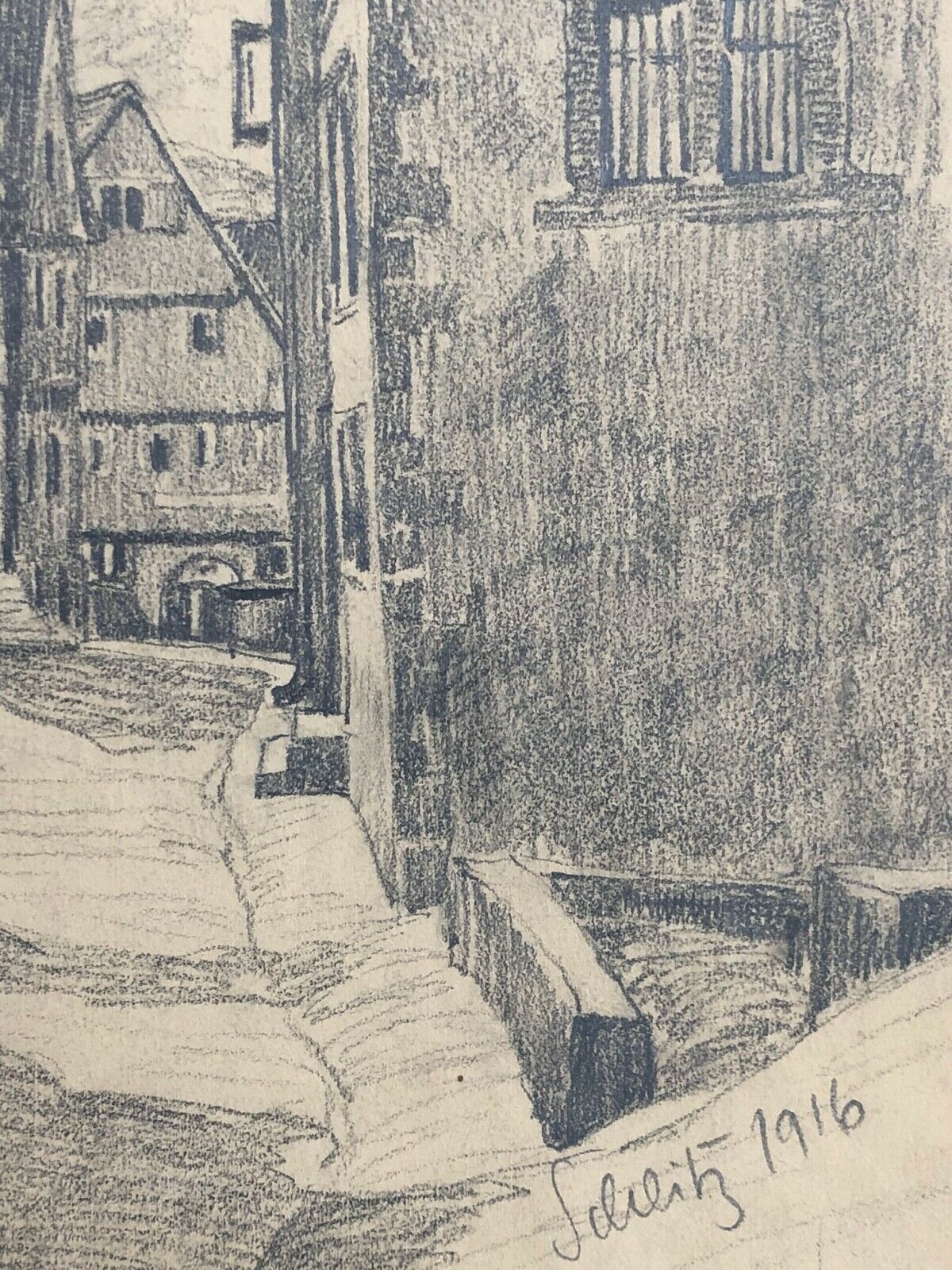 schutz_verbandsgemeinde_daun_grand_dessin_au_graphite_de_1916_allemagne__