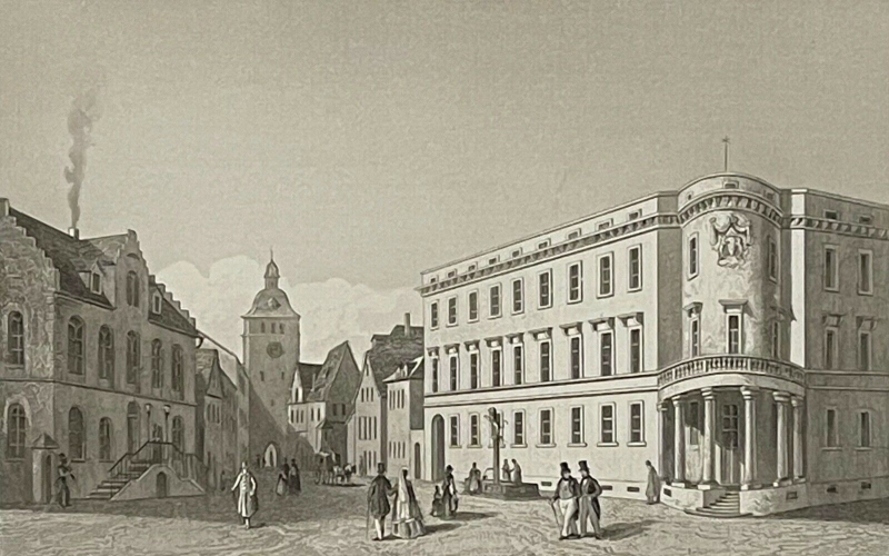 wiesbaden_das_neue_schloss_1844_j_f_dielmann_deutschland_allemagne