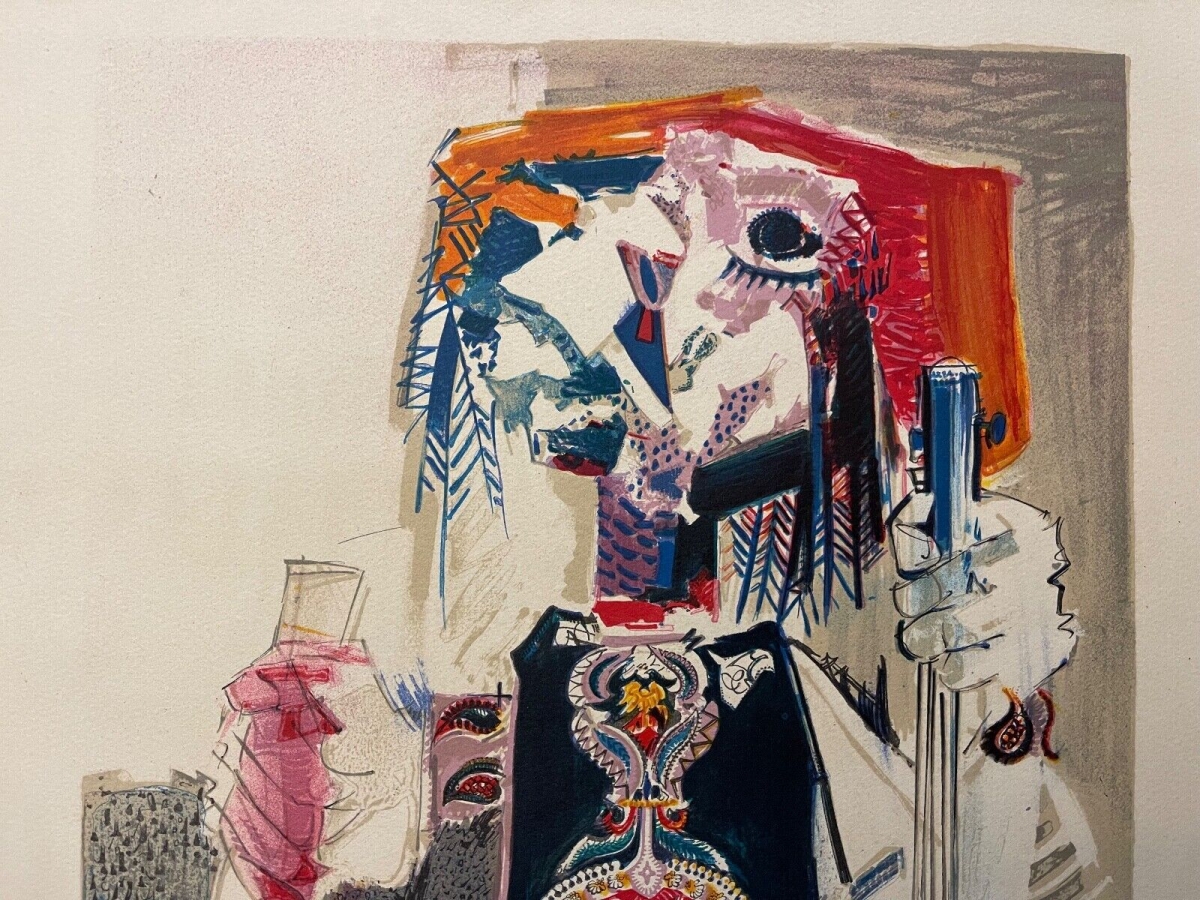 bernard_lorjou_1908-1986_lithographie_le_joueur_de_cithare_c_1950_france