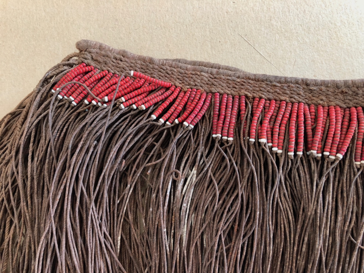 pagne_kirdi_cameroun_afrique_superbe_ancienne_collection_long_70_cm_hauteur_25_cm