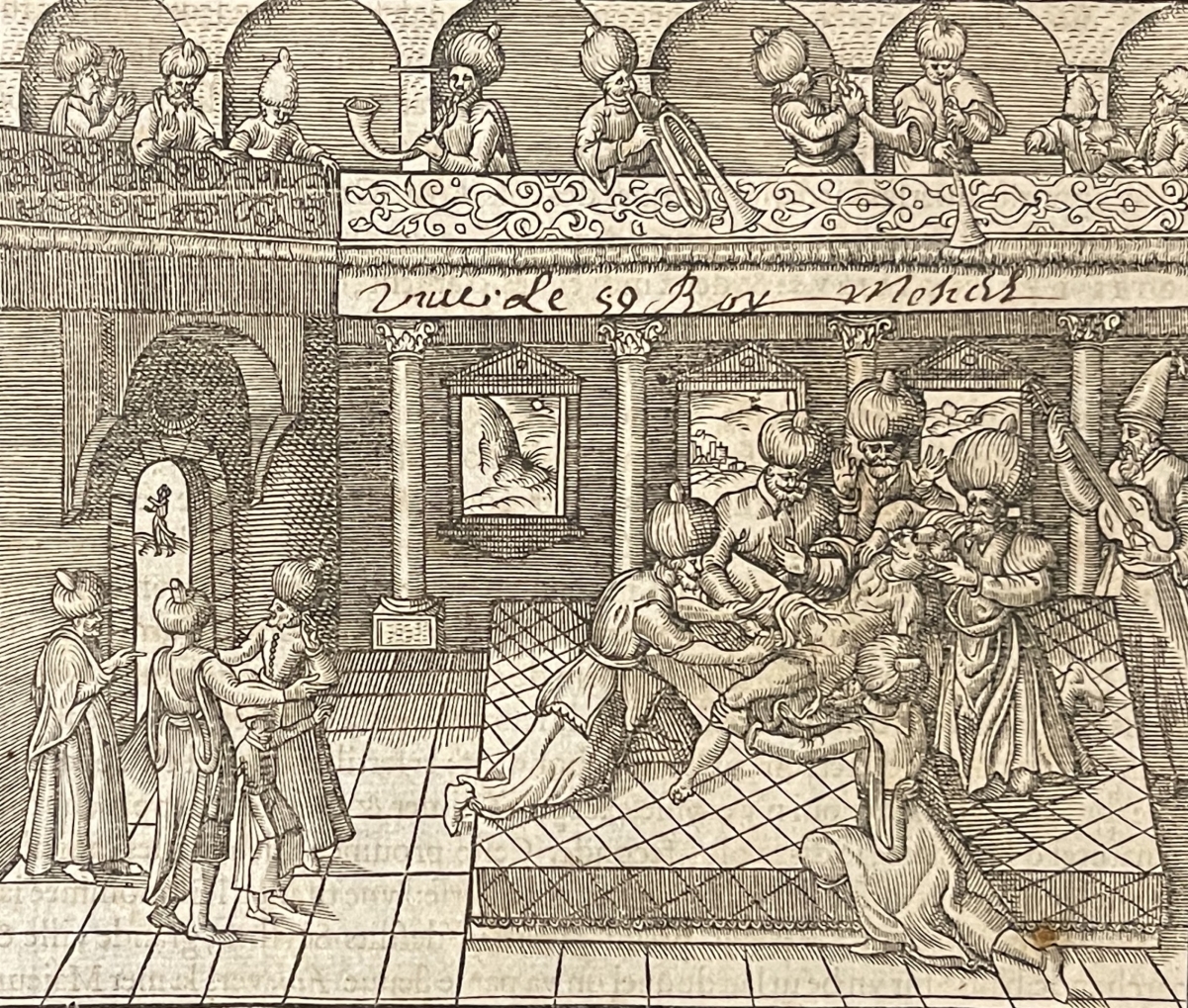 tamerlane_circumcision_scene_woodcut_1575_andre_thevet_ottoman_mongol_court