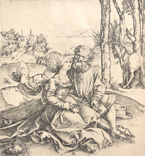 albrecht_dürer_1471-1528_la_declaration_damour_photogravure_vers_1940