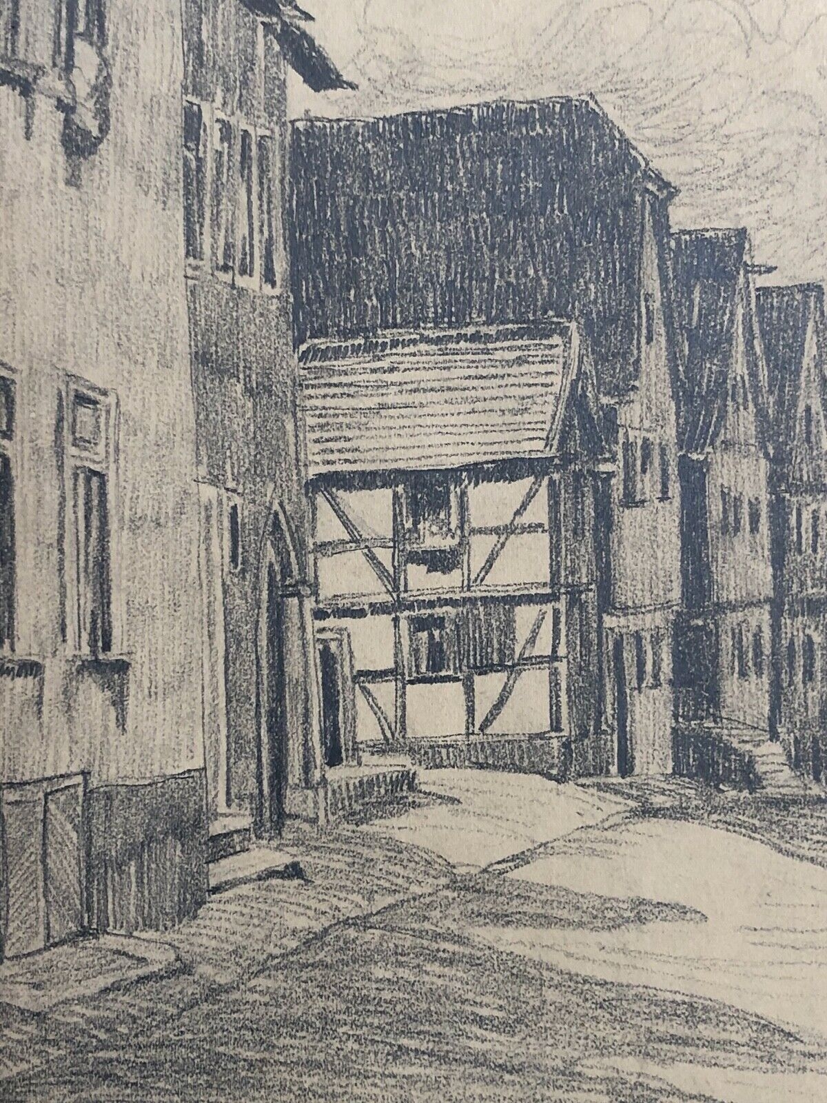 schutz_verbandsgemeinde_daun_grand_dessin_au_graphite_de_1916_allemagne__
