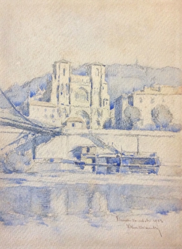 vienne_isere_aquarelle_octobre_1923_signee_illisible