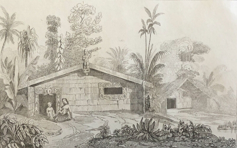 nouvelle-zelande_aotearoa_habitation_gravure_1836_xix_new_zealand_oceanie_maison