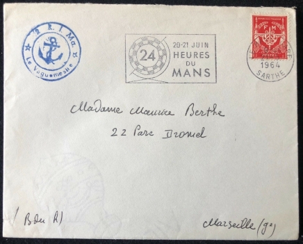 lettre_aff_fm_cad_2ri_marine_obl_24_heures_du_mans_1964_france