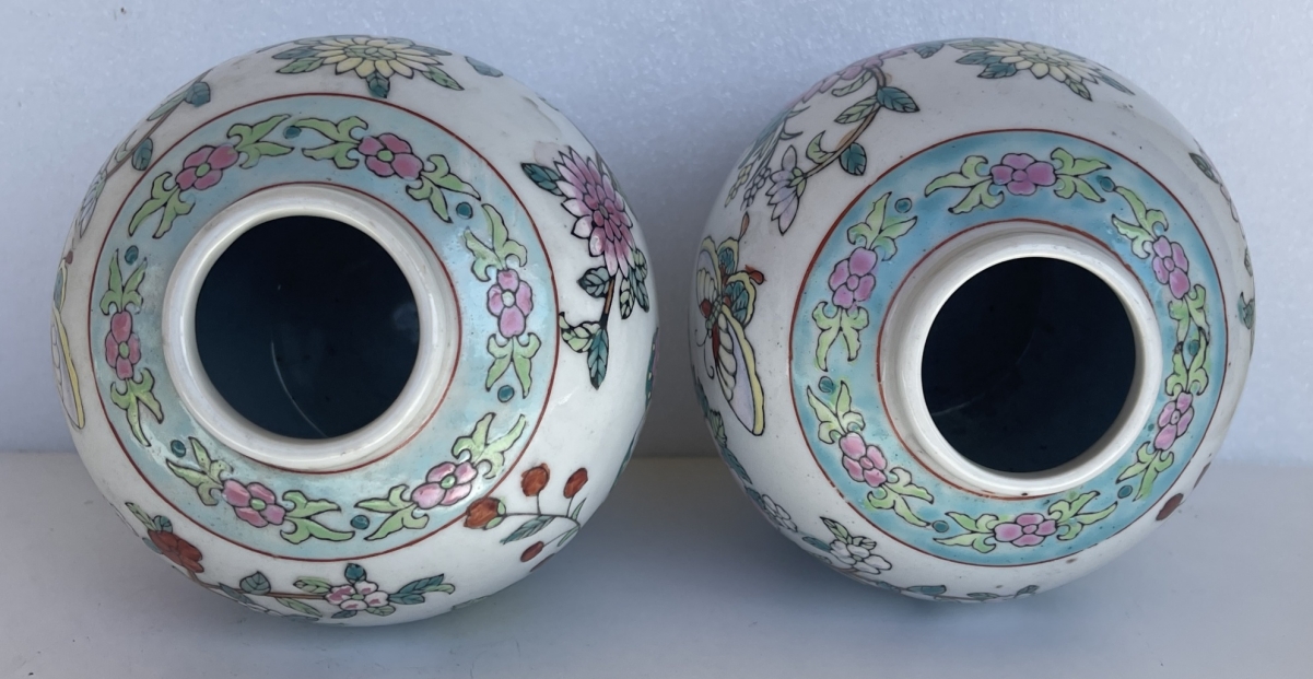 chine_paire_pots_a_gingembre_xixe_porcelaine_flore_et_papillon