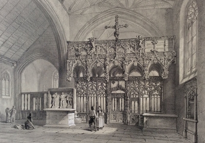 grande_estampe_jube_de_la_chapelle_saint_fiacre_faouet_bretagne_morbihan_1865