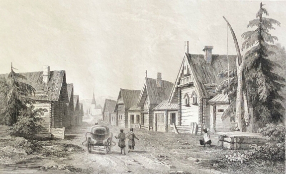 village_russe_russie_gravure_de_1838