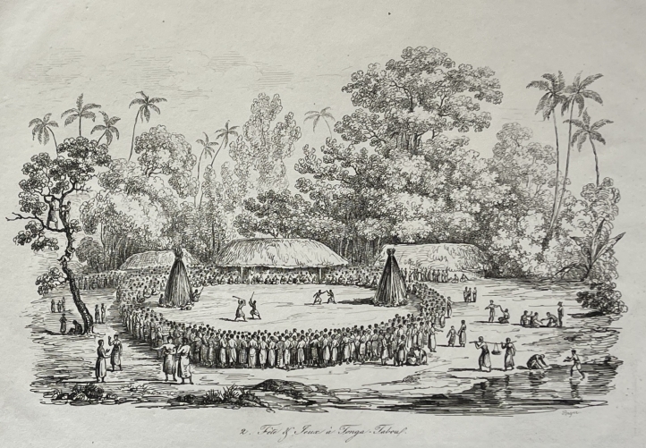 tonga_1836_tongatapu_funeral_ceremony_antique_engraving_polynesie_oceanie