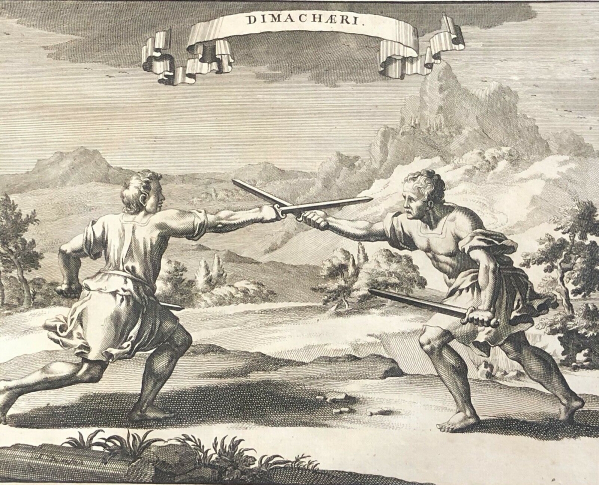 rome_gladiateur_romain_dimachaeri_deux_epees_roma_1704_italia_italie_epee