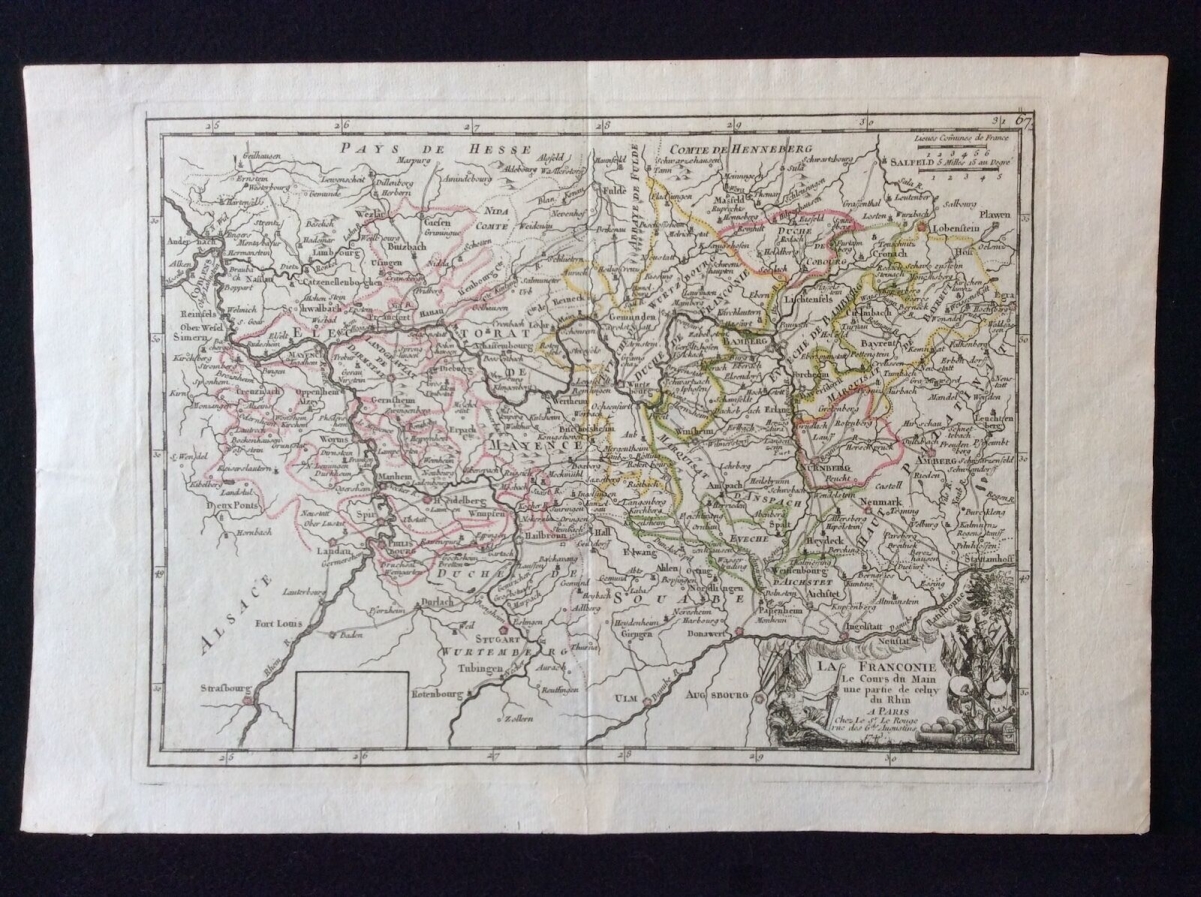 estampe_originale_franconie_rhin_le_rouge_1758_allemagne_deutschland_germany