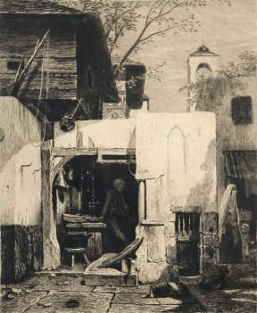 alexandre_gabriel_decamps_le_boucher_turc_par_charles_pinet_gravure_1910