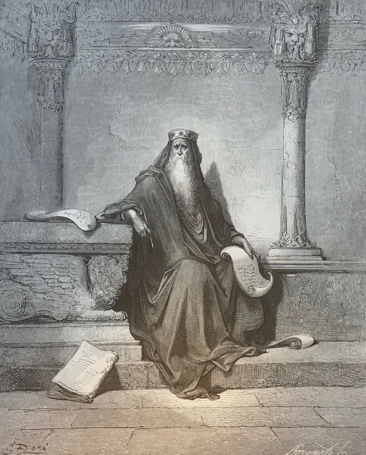salomon_roi_d_israel_par_gustave_dore_1868_gravure_en_xylographie