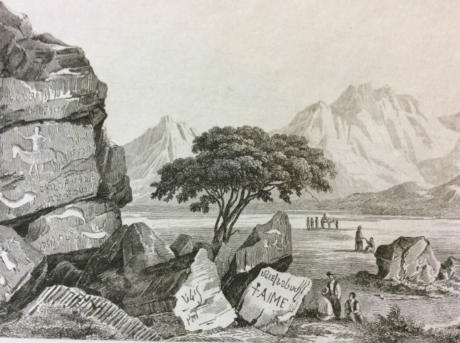 arabie__moyen-orient__egypte_sinai_mont_mokatib__bible_moise__gravure_xix_eme_