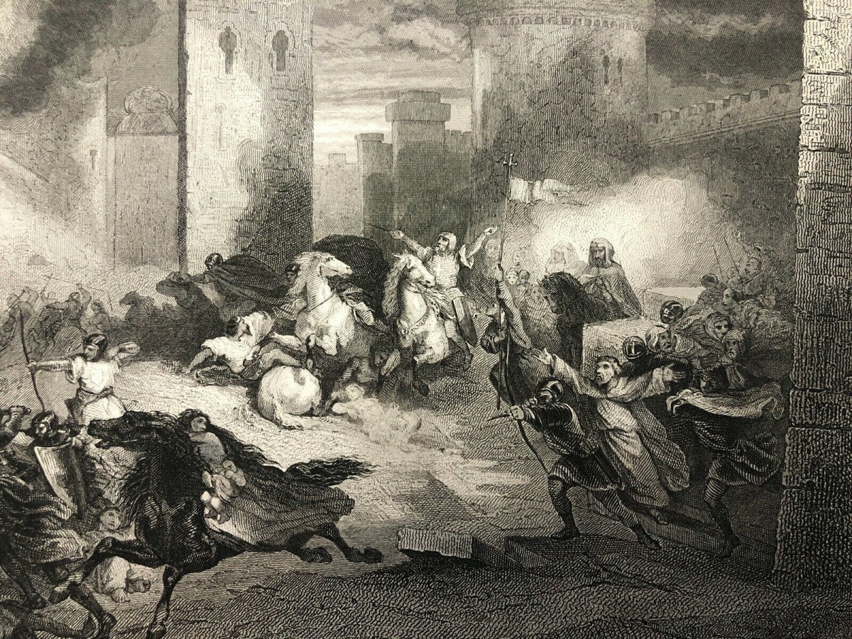 prise_d_antioche_croisade_de_1098_gravure_vers_1830_antakya_turquie