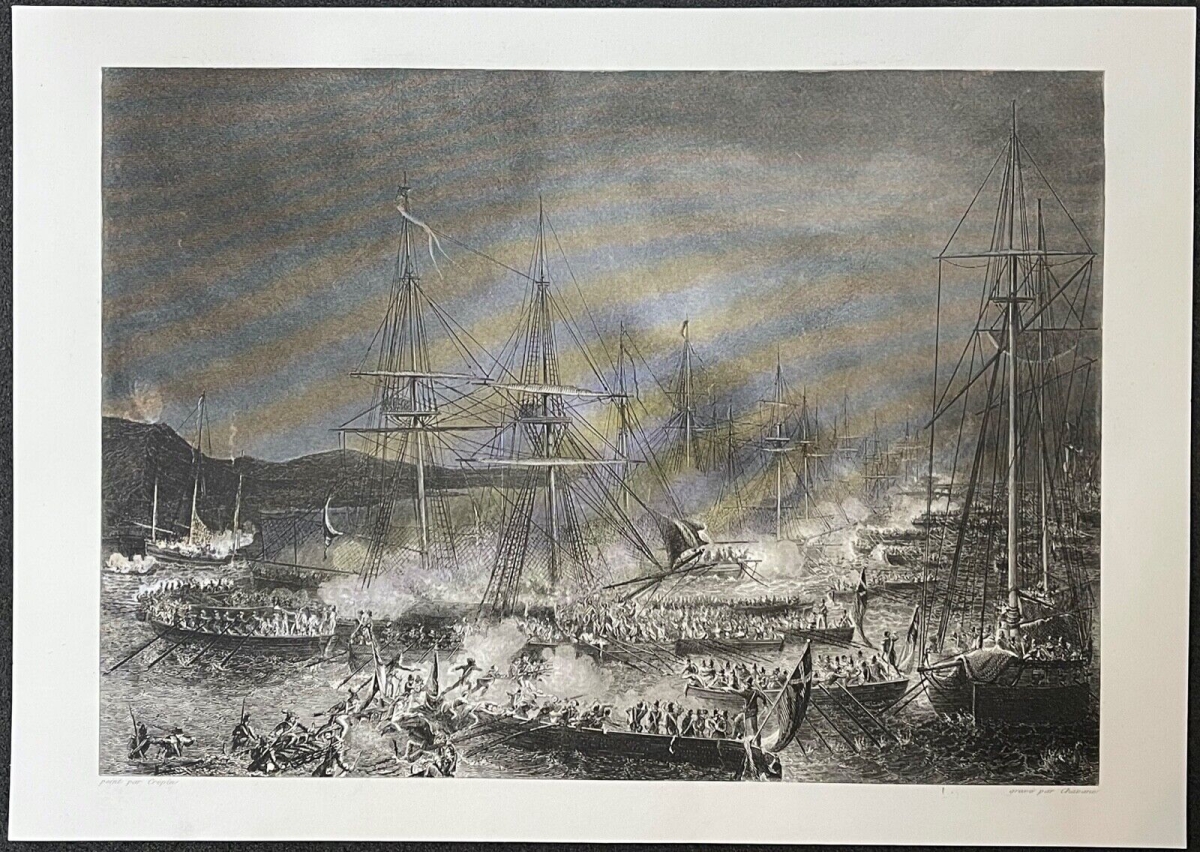napoleon_bonaparte_empire_boulogne_flottille_france_flotte_angleterre_circa_1840
