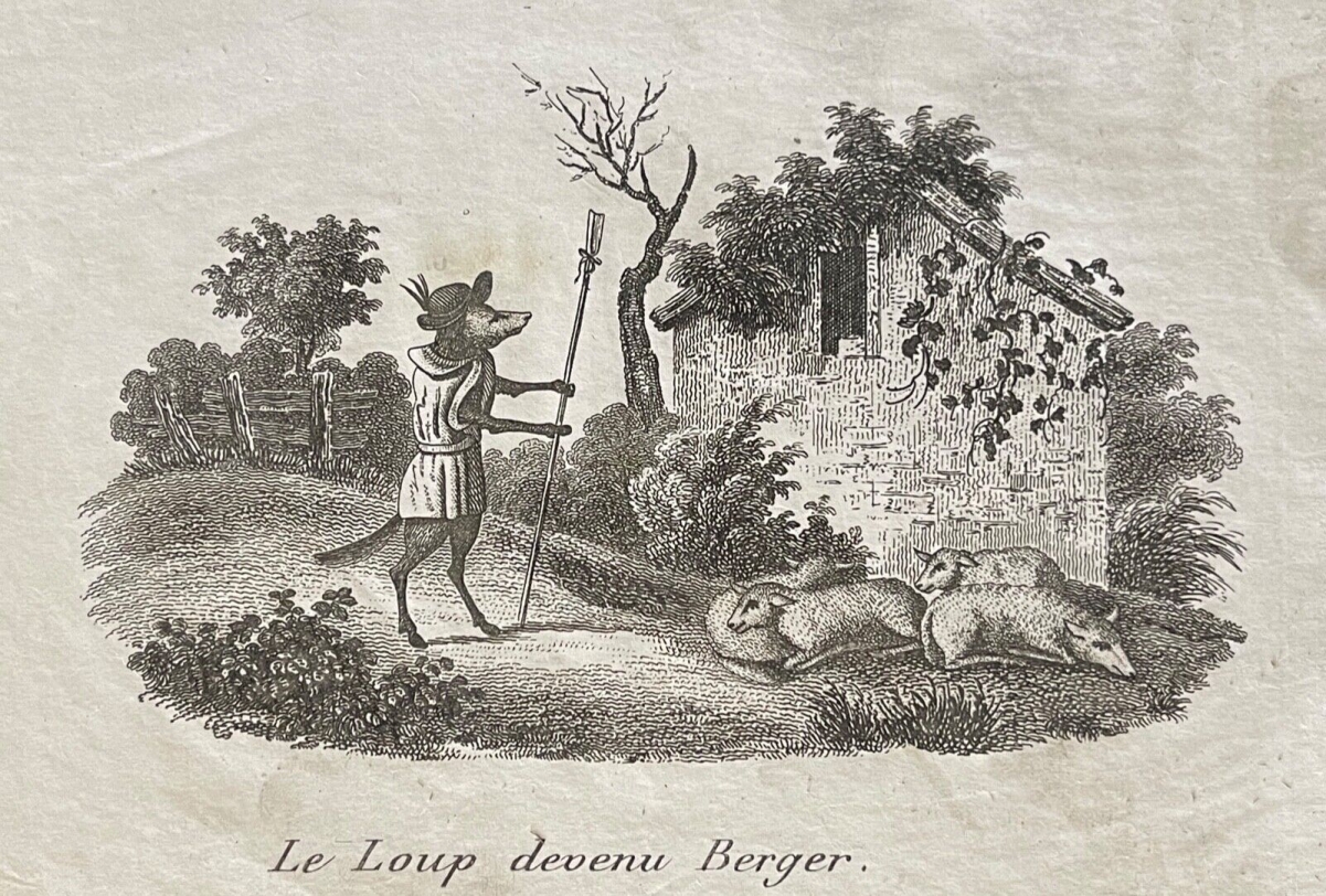 le_loup_devenu_berger_fable_la_fontaine_tirage_vers_1820_anonyme