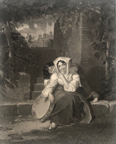 la_tambourine_dapres_penry_william_gravee_par_c_rolls_vers_1840