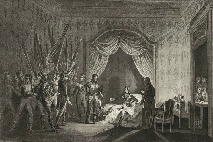 italie_millesimo_1796_napoleon_bonaparte_recoit_les_drapeaux_ennemis_1840_france