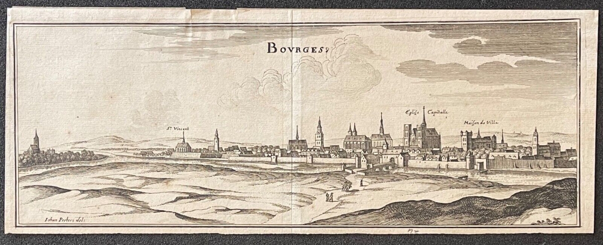 bourges_en_1657_dapres_jan_peeters_1624-1678_gravure_xviie_france