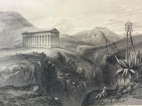 italie_temple_de_segeste_sicile_lithographie_circa_1880_secesta_italia_sicilia