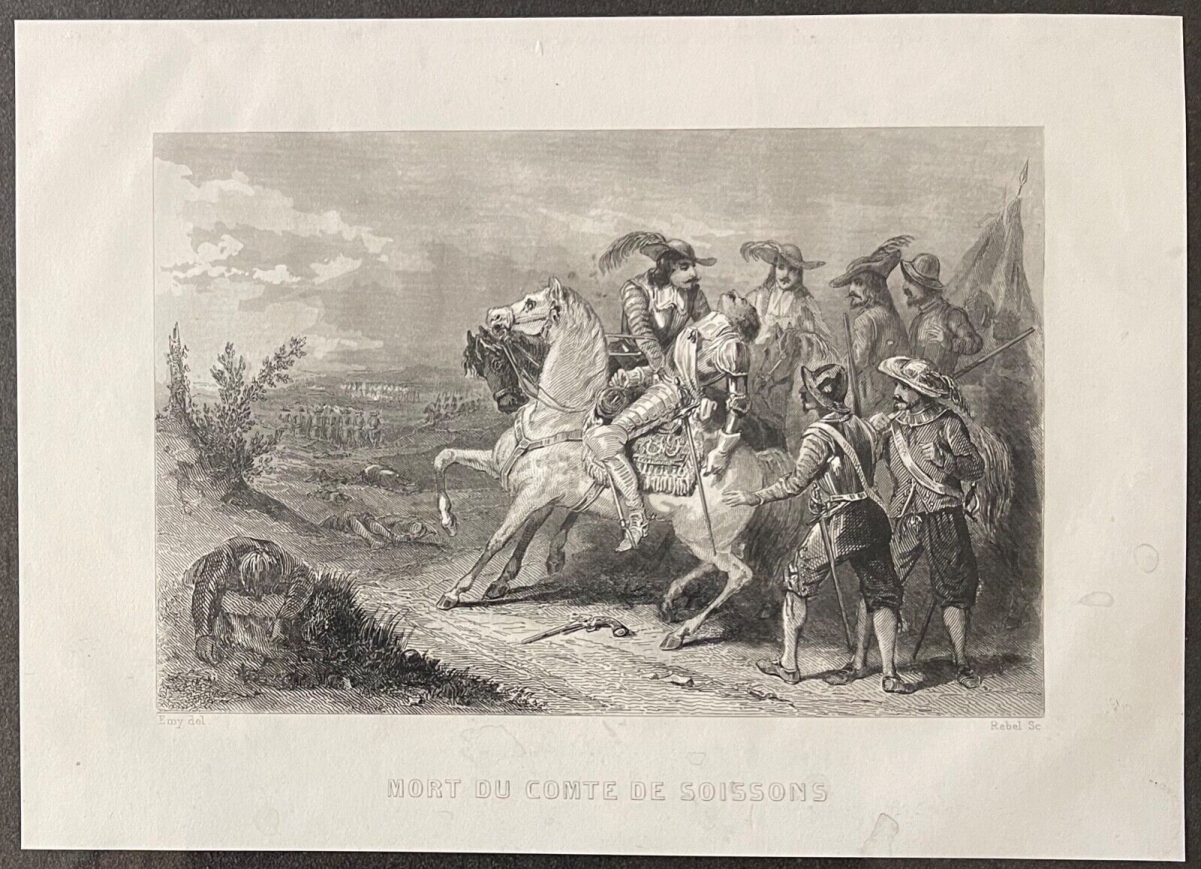 mort_stupide_du_comte_de_soisson_1604-1641_bataille_de_la_marfee_gravure_1850
