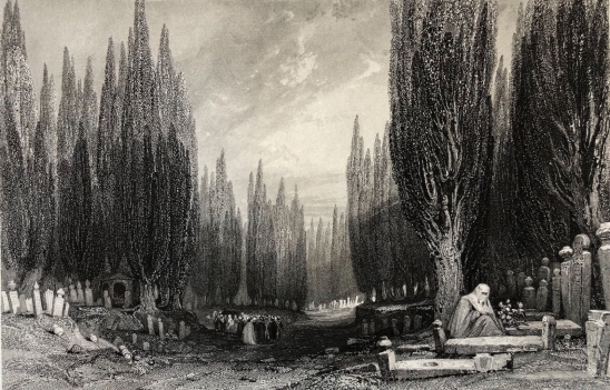 turquie_cimetiere_de_scutari_situe_a_??sküdarc_gravure_vers_1840