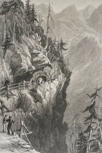 tete_noire_trient_lithographie_1836_dapres_barlett_et_appleton_suisse_alpes
