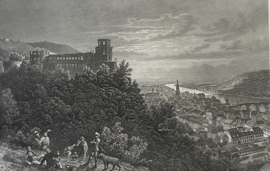 heidelberg_castle_overlooking_antique_steel_engraving_allemagne_c_1880_germany