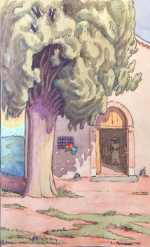 saint-raphael_var_chapelle_notre-dame_vers_1905_aquarelle_signee_louis_fauchon