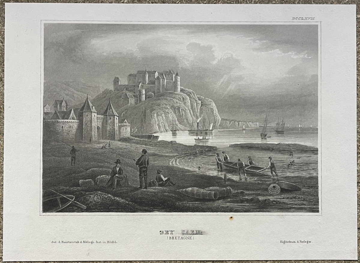 caen_carlvados_orne_normandie_france_gravure_vers_1835