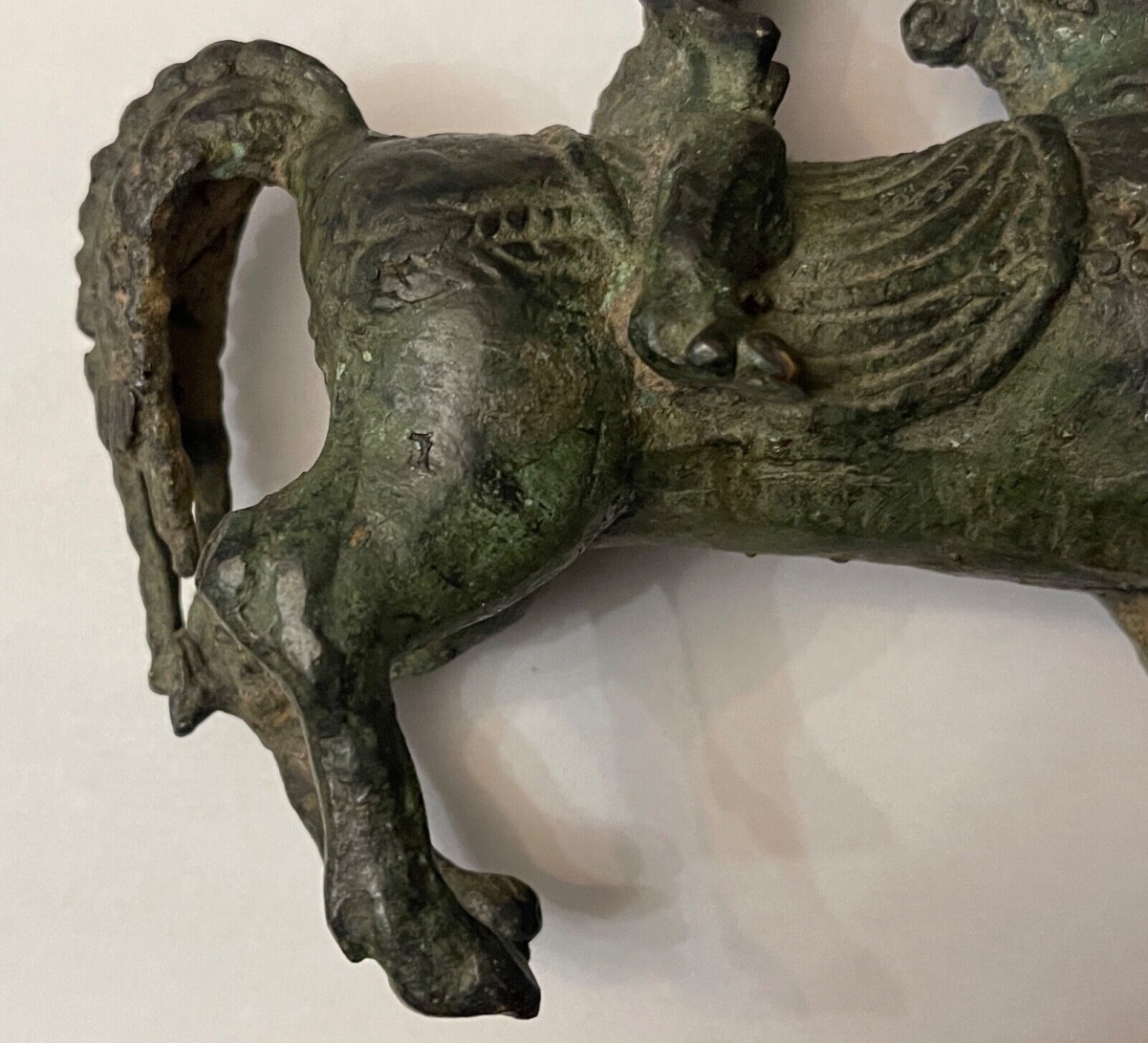 cavalier_bronze_patine_noire_empire_khmer_cambodge_xviiieme_cheval_asie