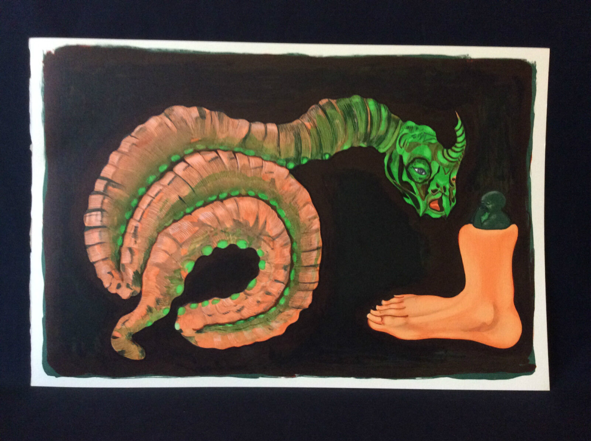 georges_brassens_lithographie_originale_couleur_illustration_par_pierre_cadiou