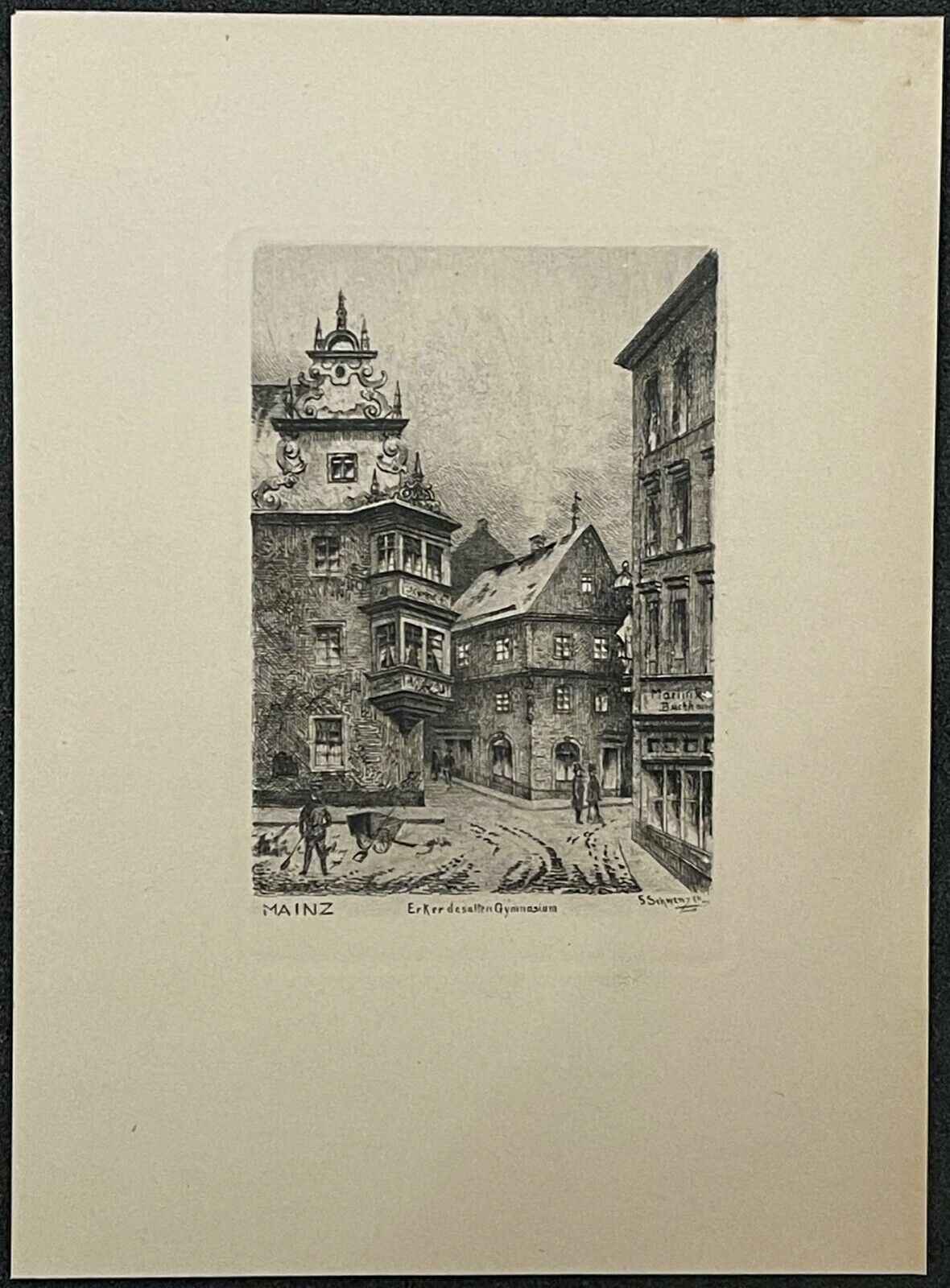 mainz_am_rhein_mainz_erker_am_alten_gymnasium_allemagne_c_1910_schwenzer