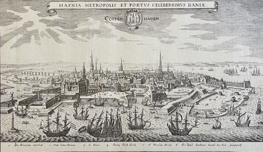 copenhague_danemark_en_1638_matthaeus_merian_1593-1650_heliogravure_c_1960