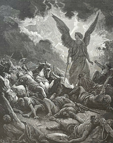 israel_un_ange_detruit_larmee_de_sennacherib_gravure_dapres_gustave_dore_1874