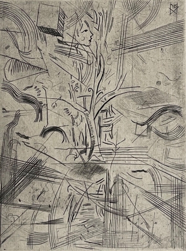 gravure_en_pointe_seche_laboureur_signature_non_identifiee_post-cubiste_circa_1950