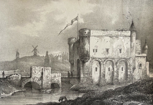 paris_porte_st_denis_sous_charles_vi_lithographie_1839_france