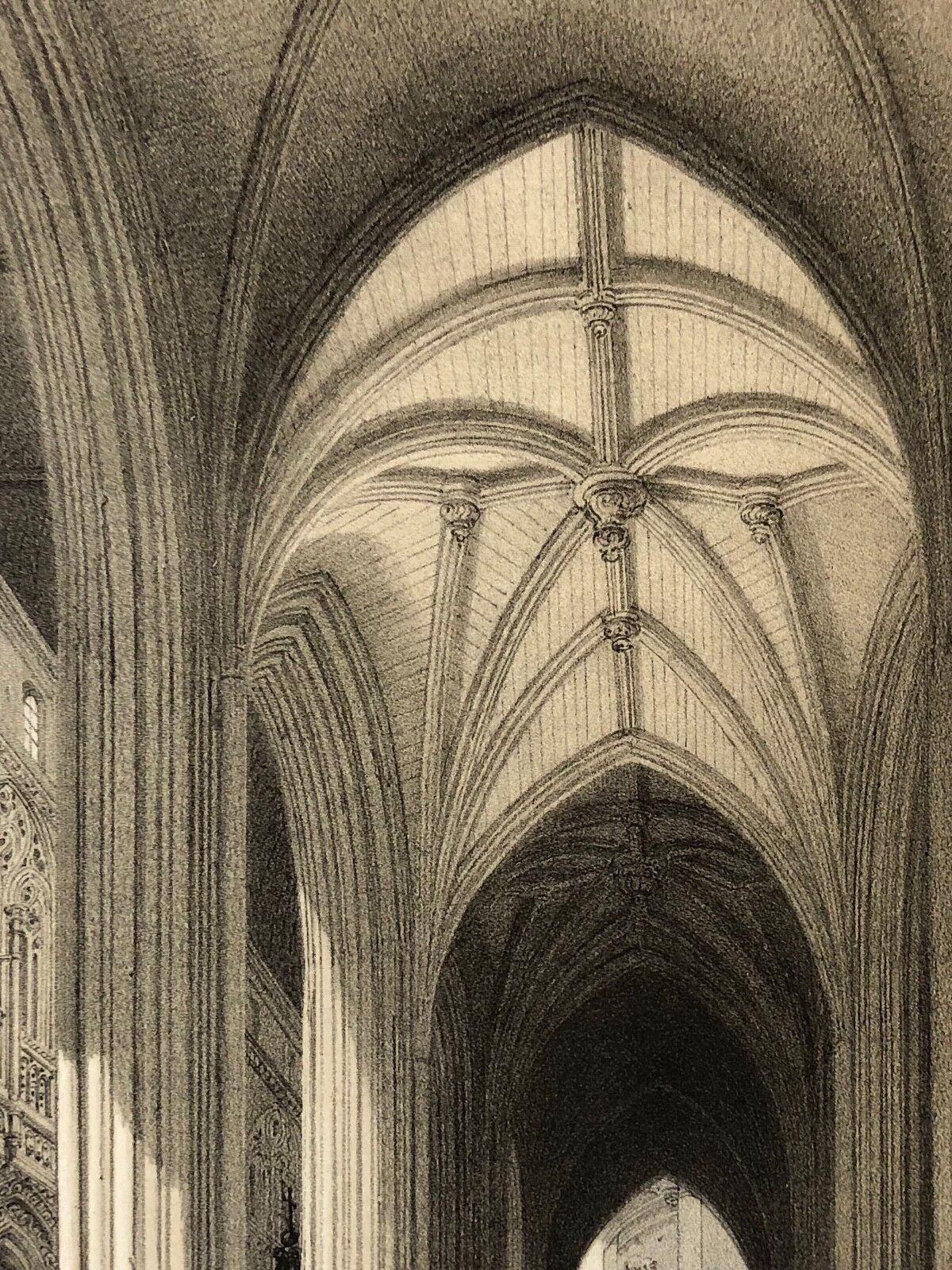 saint-ouen_de_pont-audemer_eure_lithographie_1852_architecture_gothique_normandie