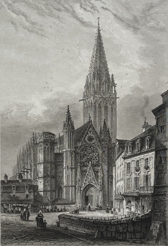 saint_peter_church_of_caen,_normandy_original_rouargue_engraving_1838_france