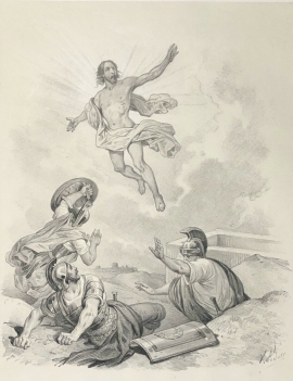 resurrection_de_jesus_lithographie_du_milieu_xixe_christ