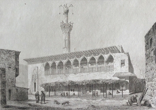 alexandrie_egypte_grande_mosquee_et_bazar_gravure_xixe