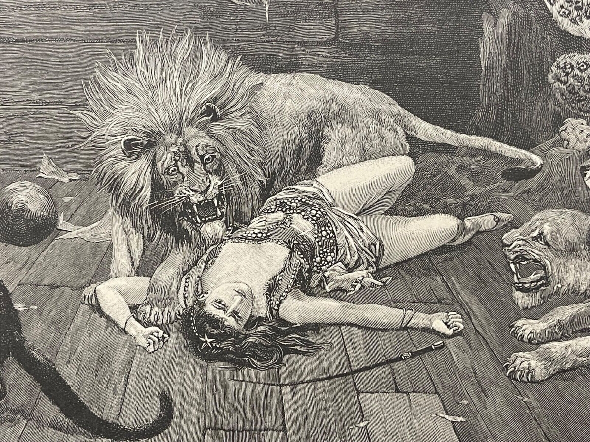 tigre_lion_panthere_leopard_cirque_stanley_berkeley_1855-1909_revolte_circa_1880